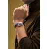 Montre Frederique Constant Classics Carrée Small Seconds 36 mm Quartz Cadran Bordeaux Bracelet Cuir Bordeaux