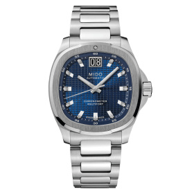 Montre Mido Multifort TV Big Date Chronometer COSC Automatique Bracelet Acier Cadran Bleu
