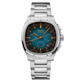 Montre Mido Multifort TV Chronographe Édition Spéciale Automatique Bracelet Acier Cadran Bleu
