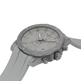 Montre Tissot Supersport NBA 2026 Chronographe 42 mm Quartz Cadran Gris Bracelet Caoutchouc