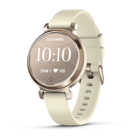 Montre Garmin Lily 2 35 mm Cream Gold & Bracelet Silicone Blanc Coco