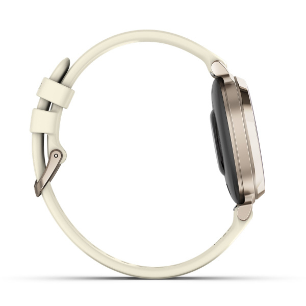 Montre Garmin Lily 2 35 mm Cream Gold & Bracelet Silicone Blanc Coco