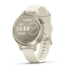 Montre Garmin Lily 2 Active 38 mm Lunar Gold & Bracelet Silicone Blanc