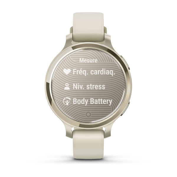 Montre Garmin Lily 2 Active 38 mm Lunar Gold & Bracelet Silicone Blanc