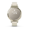 Montre Garmin Lily 2 Active 38 mm Lunar Gold & Bracelet Silicone Blanc