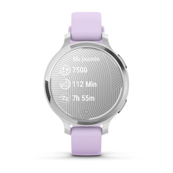 Montre Garmin Lily 2 Active 38 mm Silver & Bracelet Silicone Lilas