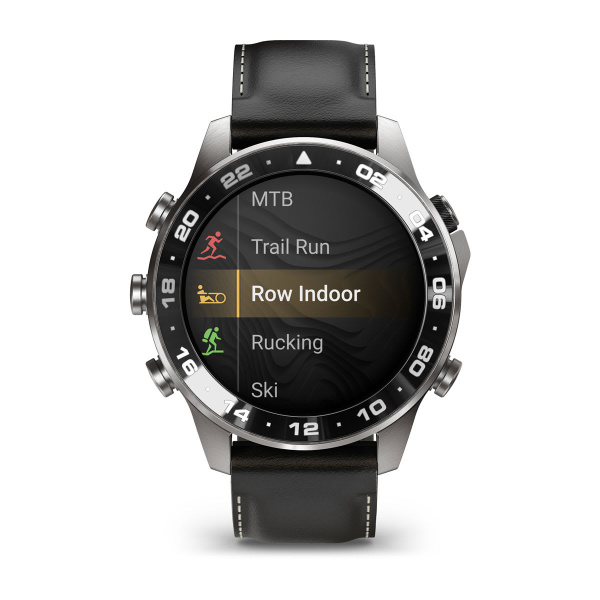 Montre Garmin MARQ Aviator (Gen 3) 47 mm Titane Bracelet Cuir