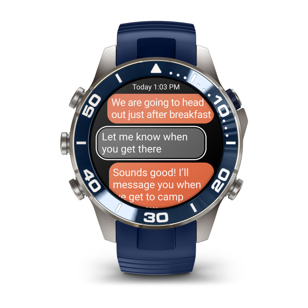 Montre Garmin MARQ Diver (Gen 3) 47 mm Titane Bracelet Caoutchouc