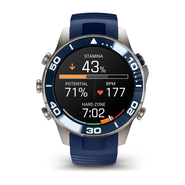 Montre Garmin MARQ Diver (Gen 3) 47 mm Titane Bracelet Caoutchouc