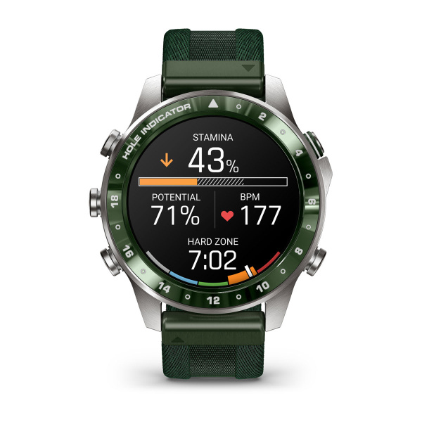 Montre Garmin MARQ Golfer (Gen 3) 47 mm Titane Bracelet Nylon