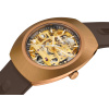 Montre Rado DiaStar Original Skeleton 38 mm Automatique Ton Or Rose Bracelet Caoutchouc Brun