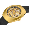 Montre Rado DiaStar Original Skeleton 38 mm Automatique Ton Or Jaune Bracelet Caoutchouc Noir
