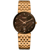 Montre Rado Florence Diamonds 38 mm Quartz Cadran Nacre Brune Ton Or Rose