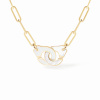 Collier Dinh Van Menottes Grand Modèle Or Jaune Nacre