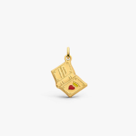 Médaille Arthus Bertrand Cœur Couronné vermeil 17 mm satinée