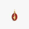 Médaille Arthus Bertrand Cœur sur la Main rouge or jaune 13 mm