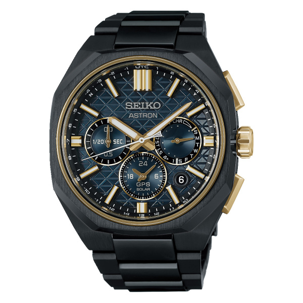 Montre Seiko Astron HAB009J1 43,4 mm GPS Solaire Chronographe Titane Noir Cadran Vert Édition Limitée