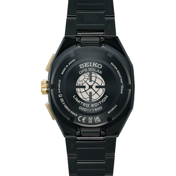 Montre Seiko Astron HAB009J1 43,4 mm GPS Solaire Chronographe Titane Noir Cadran Vert Édition Limitée