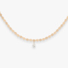 Collier Vanrycke Skin Tattoo S 40 cm or rose et diamant