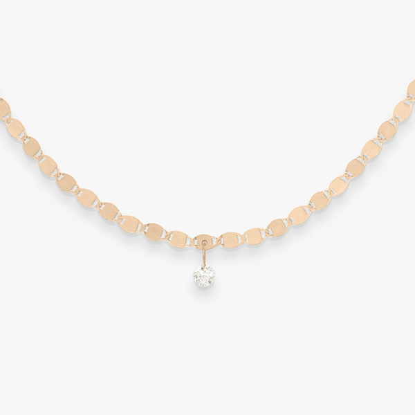 Collier Vanrycke Skin Tattoo M 40 cm or rose et diamant