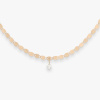 Collier Vanrycke Skin Tattoo M 40 cm or rose et diamant