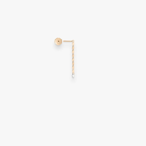 Mono Boucle Vanrycke Skin Tattoo M or rose et diamant