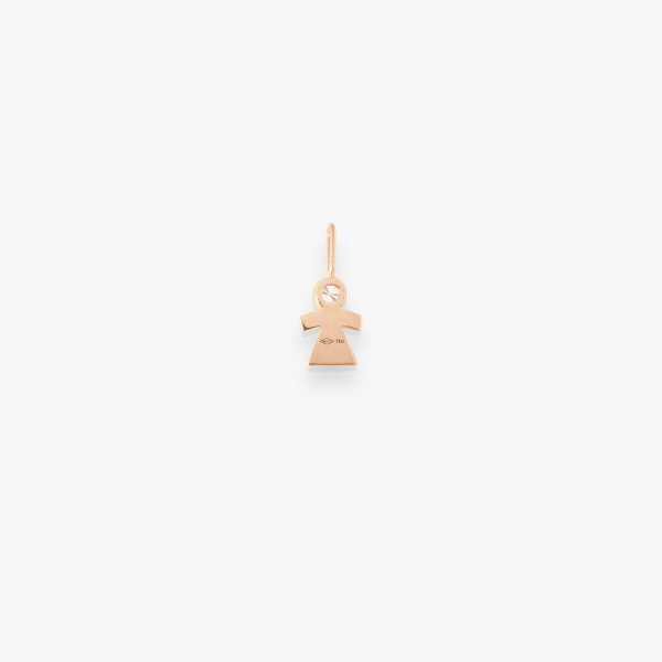 Pendentif Vanrycke Cosmic Girl or rose et diamant
