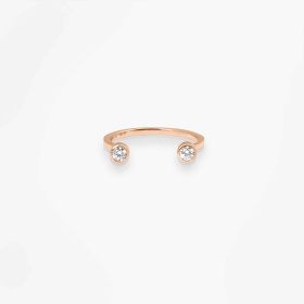 Bague Vanrycke Mademoiselle Else or rose et diamants