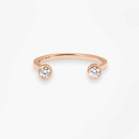 Bague Vanrycke Mademoiselle Else or rose et diamants