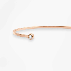 Jonc Vanrycke Mademoiselle Else or rose et diamants