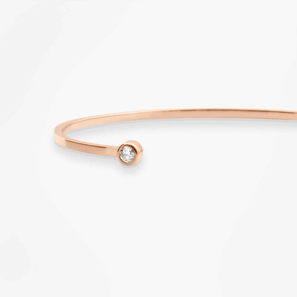 Jonc Vanrycke Mademoiselle Else or rose et diamants