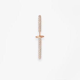 Mono Boucle Vanrycke Massaï or rose pavée diamants