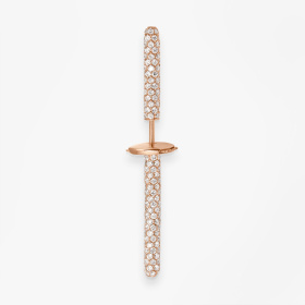 Mono Boucle Vanrycke Massaï or rose pavée diamants
