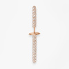 Mono Boucle Vanrycke Massaï or rose pavée diamants