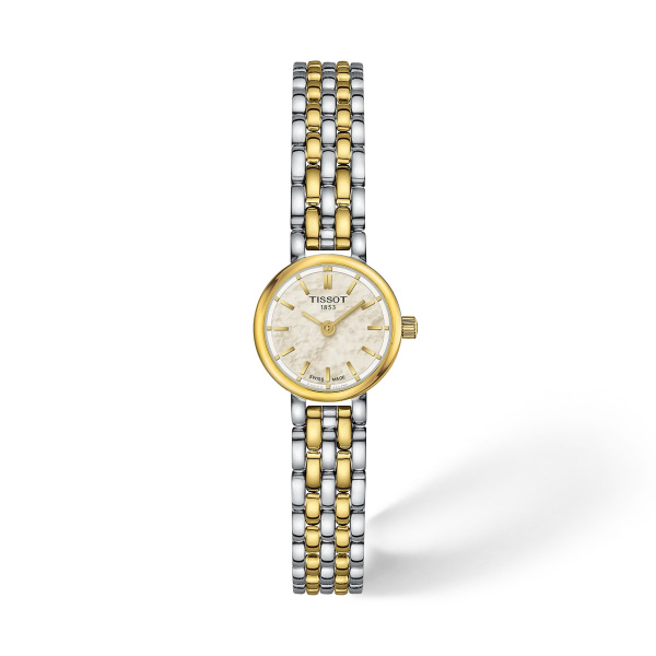 Montre Tissot Lovely Round 19,5 mm Quartz Nacre Bicolore Ton Or Jaune