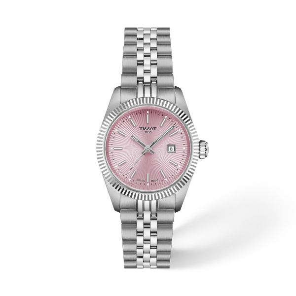 Montre Tissot Ballade 30 mm Quartz Cadran Rose Bracelet Acier