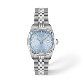 Montre Tissot Ballade 30 mm Quartz Cadran Bleu Glacier Bracelet Acier