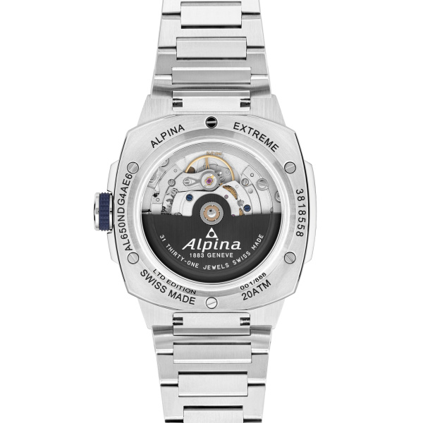 Montre Alpina Alpiner Extreme Regulator 41 mm Automatique Cadran Bleu Bracelet Acier Édition Limitée