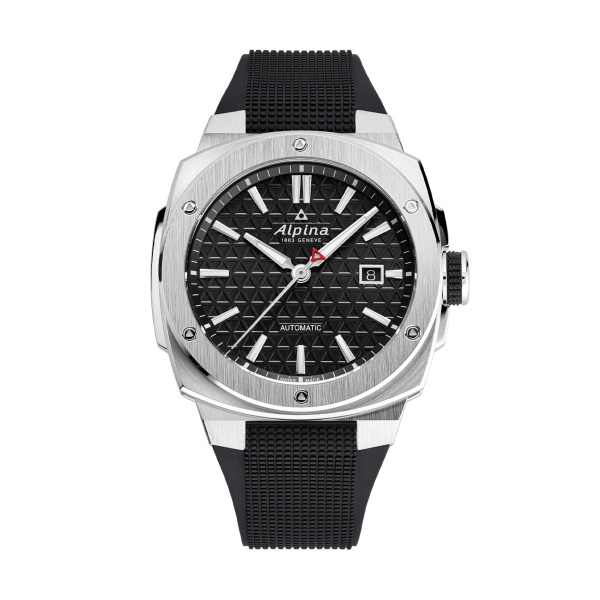 Montre Alpina Alpiner Extreme Automatic 41 mm Cadran Noir Bracelet Caoutchouc