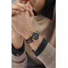Montre Frederique Constant Classics Heart Beat Moonphase Date 40 mm Plaqué Or Cadran Bleu Nuit Bracelet Cuir Brun