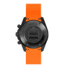 Montre Certina DS Action Chrono 42 mm Quartz PVD Noir Cadran Noir Orange Bracelet Caoutchouc Orange
