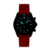 Montre Certina DS Action Chrono 42 mm Quartz PVD Noir Cadran Noir Orange Bracelet Caoutchouc Orange
