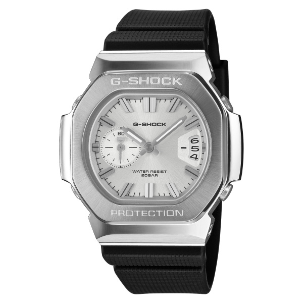 Montre Casio G-Shock GMC-2500 43,8 mm Quartz Analogique Cadran Argent Bracelet Résine
