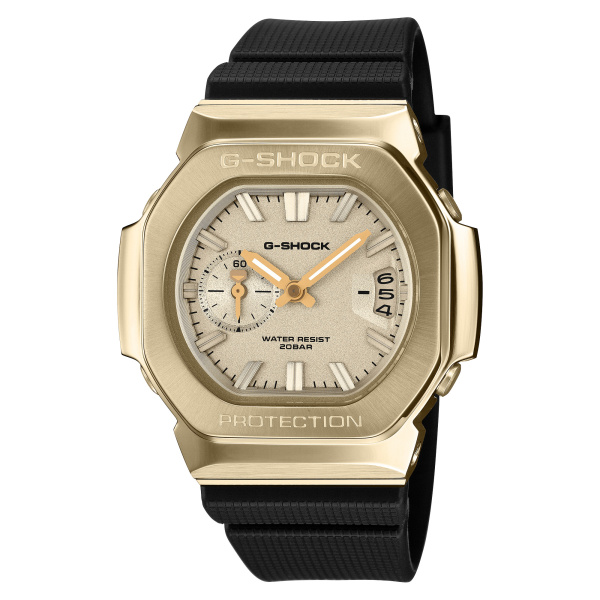 Montre Casio G-Shock GMC-2500G 43,8 mm Quartz Analogique Lunette Dorée Cadran Doré Bracelet Résine