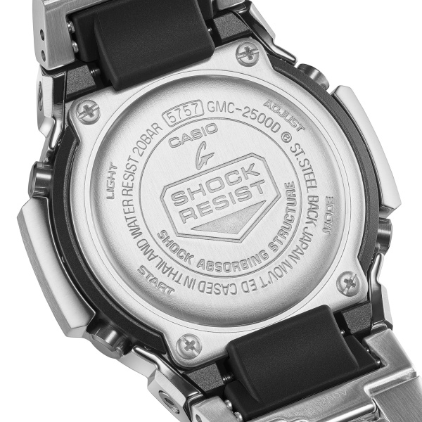 Montre Casio G-Shock GMC-2500D 43,8 mm Quartz Analogique Cadran Bleu Bracelet Acier