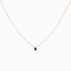 Collier La Brune & La Blonde Black 360° Diamant Noir 0,50 ct Or Rose