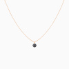 Collier La Brune & La Blonde Black 360° Diamant Noir 1 ct Or Rose