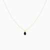 Collier La Brune & La Blonde Black 360° Diamant Noir Poire 1 ct Or Jaune
