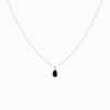 Collier La Brune & La Blonde Black 360° Diamant Noir Poire 1 ct Or Blanc