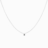 Collier Homme La Brune & La Blonde Black 360° Diamant Noir 0,10 ct Or Blanc
